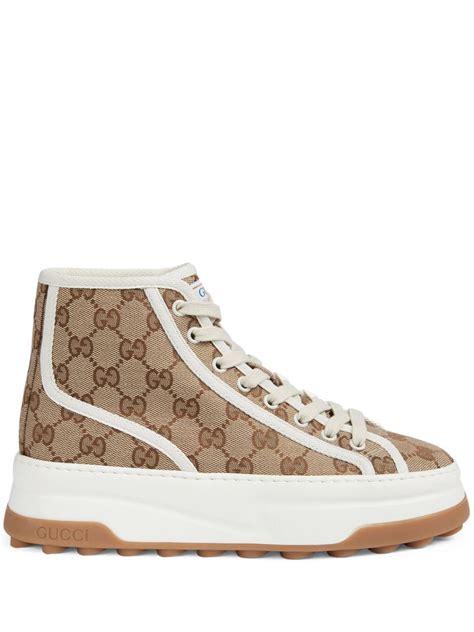 gucci high top shoes cheap|farfetch gucci high top.